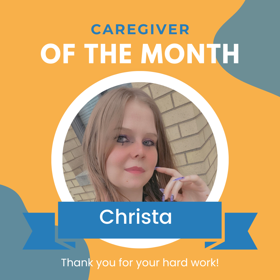 Sunny Days Northwestern PA Featured Caregiver of the Month Christa, October spotlight photo